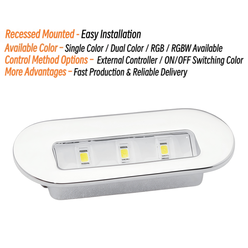 3W LED Courtesy Light 12V 24V  - огляд і ціна Deck Step Light