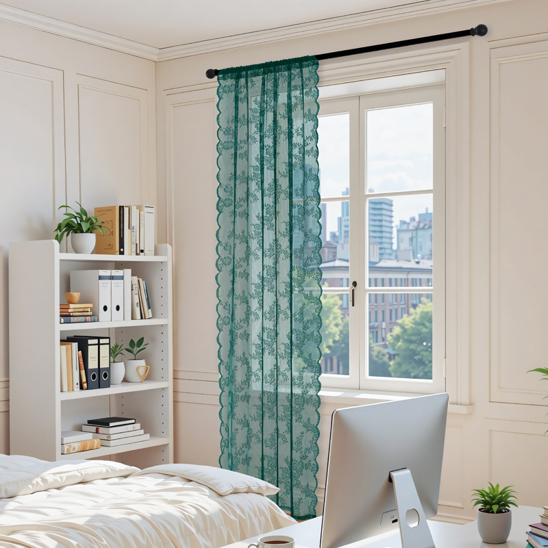 Lace Curtain with Wave-Shaped  - огляд і ціна Outdoor Lighting Under Roof