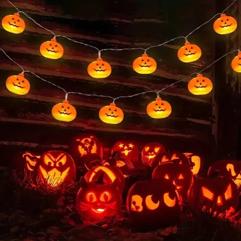 Pumpkin Halloween String Light - огляд і ціна Outdoor Lighting Battery