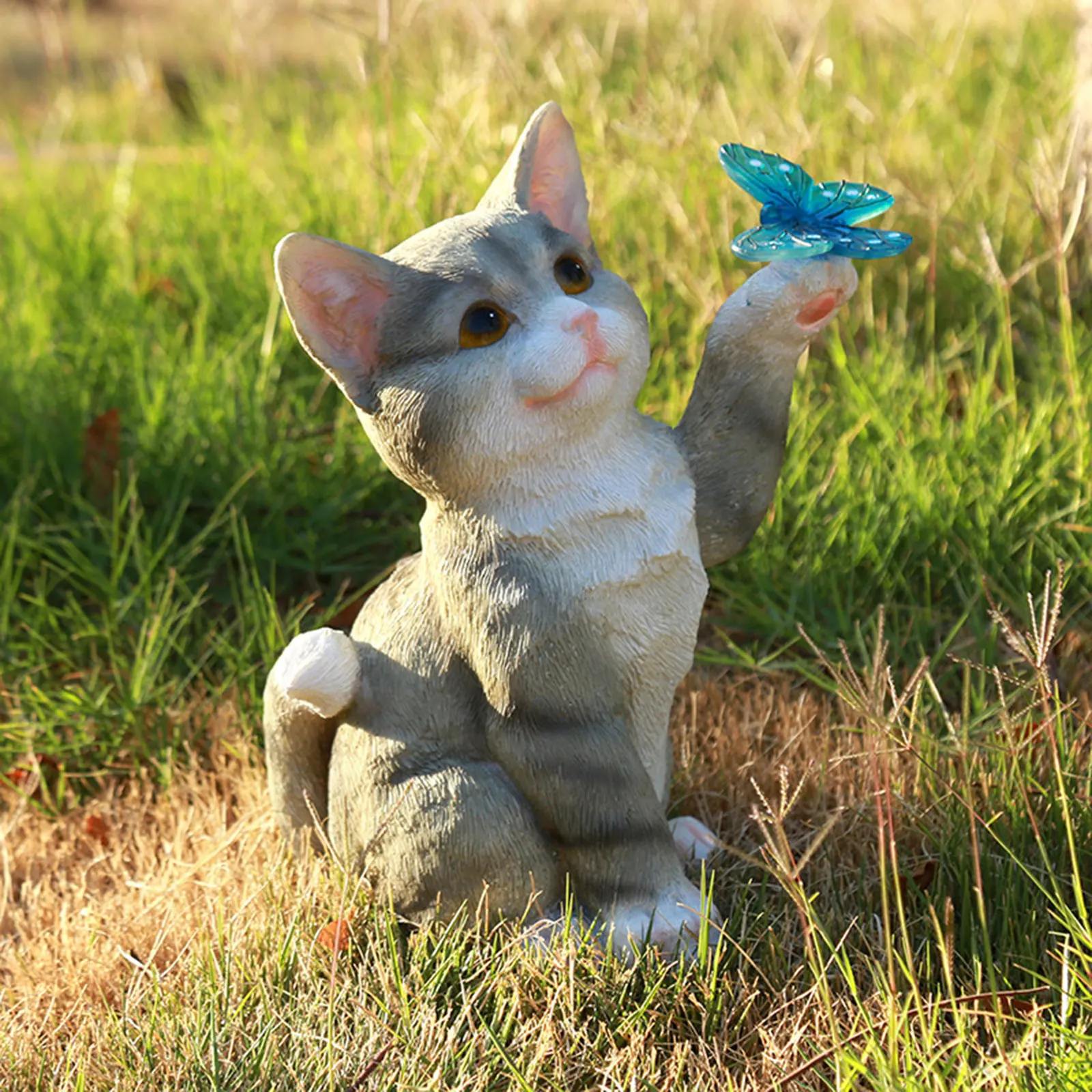 Outdoor Cat Sculpture Figurine - огляд і ціна Landscape Spike Light