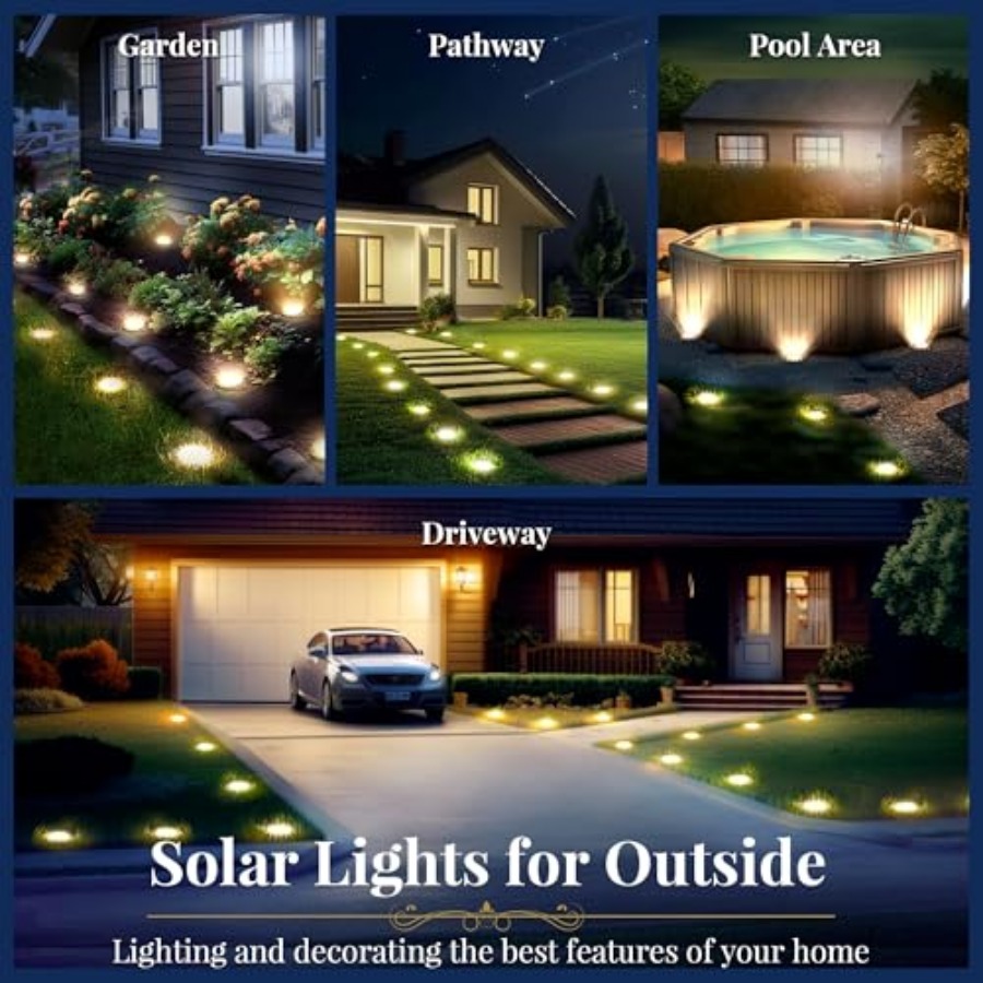 Solar Ground Lights Solar Ligh - огляд і ціна Outdoor Lighting Patio