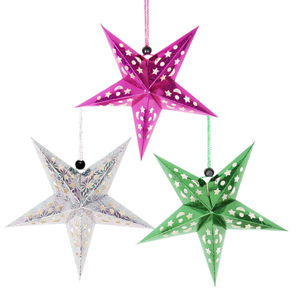 5Pcs 45Cm Shiny Paper Star Lam - огляд і ціна Lighting Wedding Outdoor