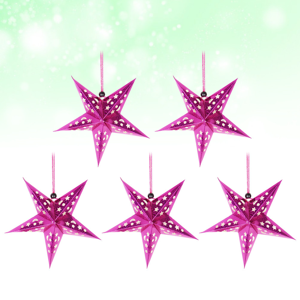 5Pcs 45Cm Shiny Paper Star Lam - огляд і ціна Lighting Wedding Outdoor