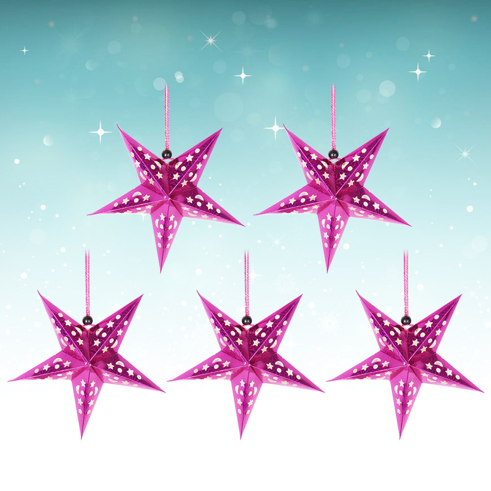 5Pcs 45Cm Shiny Paper Star Lam - огляд і ціна Lighting Wedding Outdoor