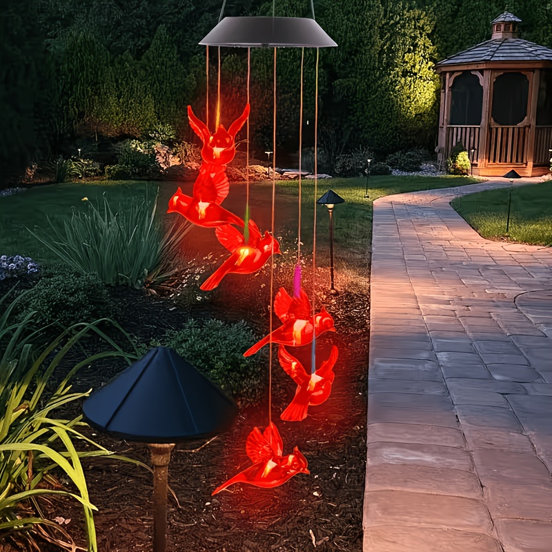 Solar-Powered Flaming Bird Win - огляд і ціна Outdoor Lighting Design