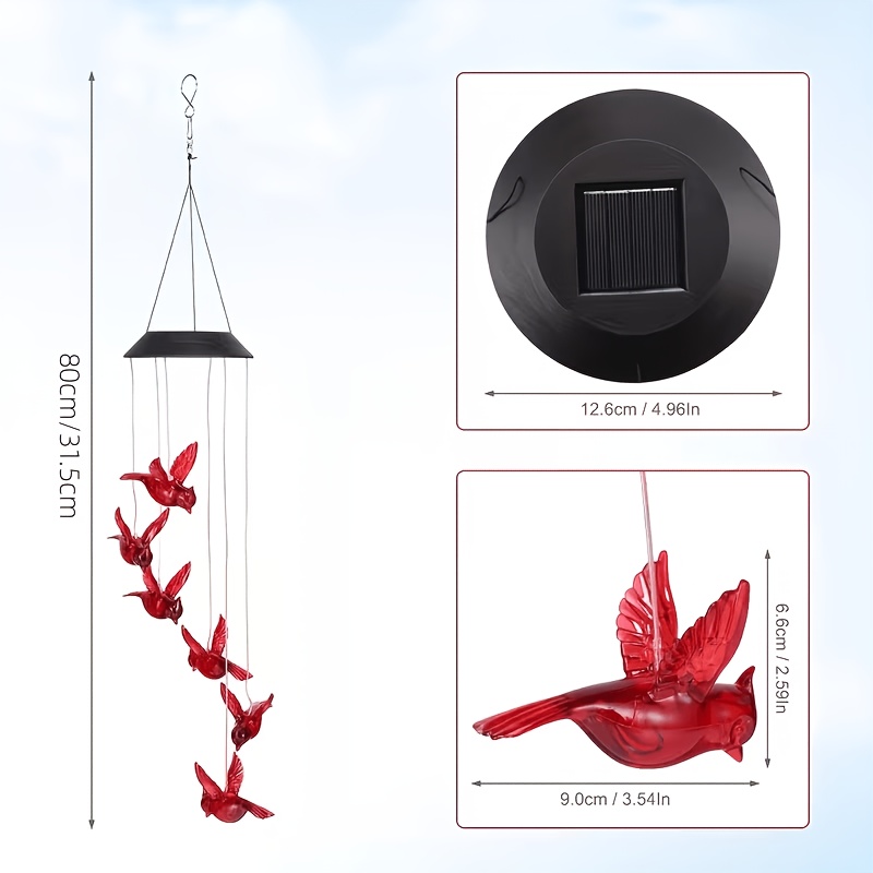 Solar-Powered Flaming Bird Win - огляд і ціна Outdoor Lighting Design