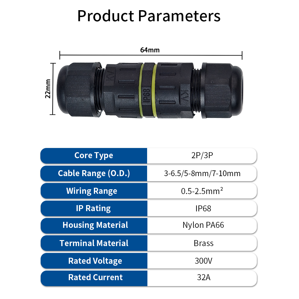 IP68 Mini Waterproof Inline Ca - огляд і ціна Outdoor Lighting Connectors